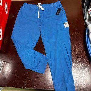Tommy Hilfiger Mens Blue Drawstring Waist Tapered Leg Jogger Pants Size XL